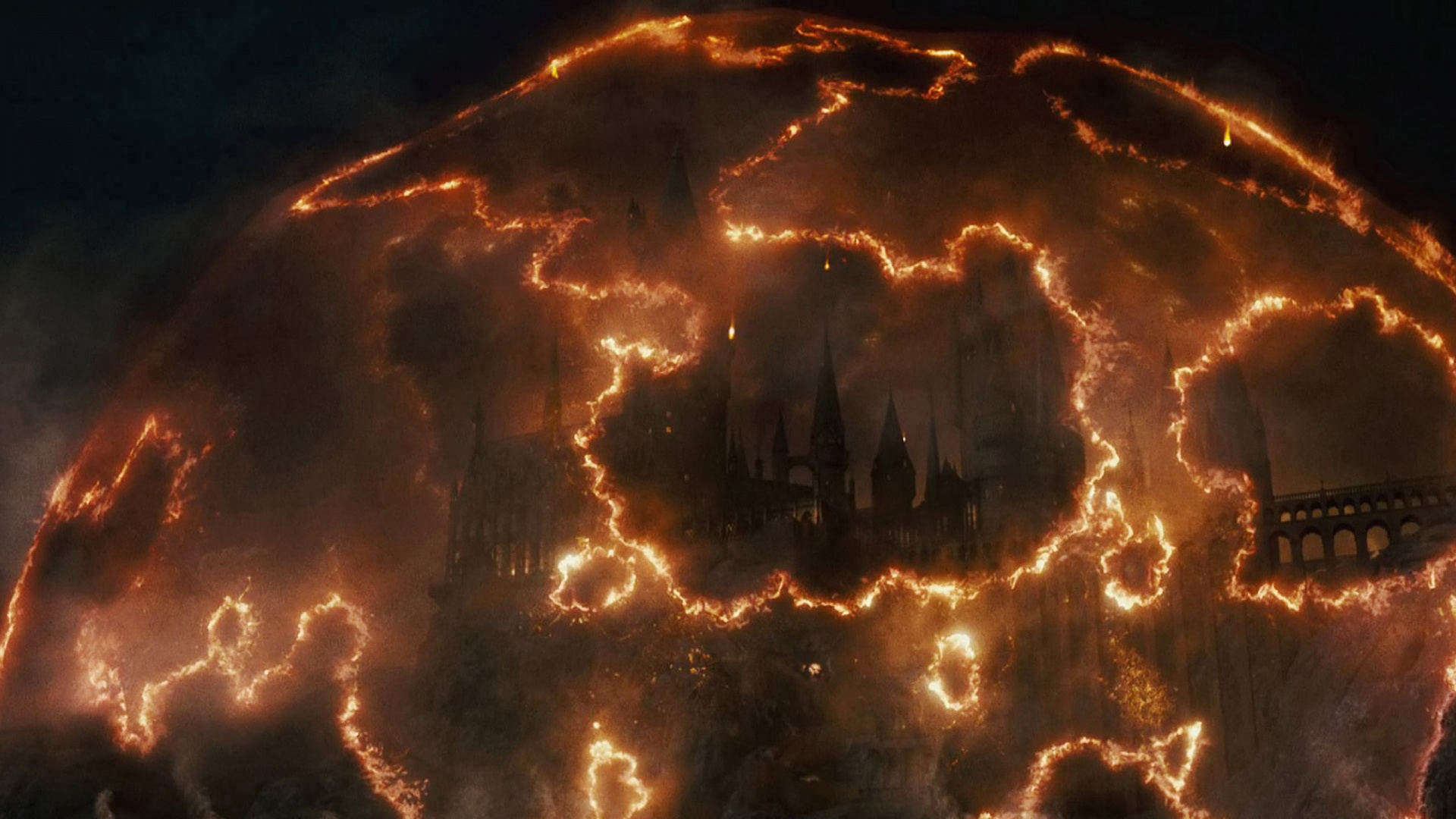 Гарри Поттер купол над Хогвартсом
