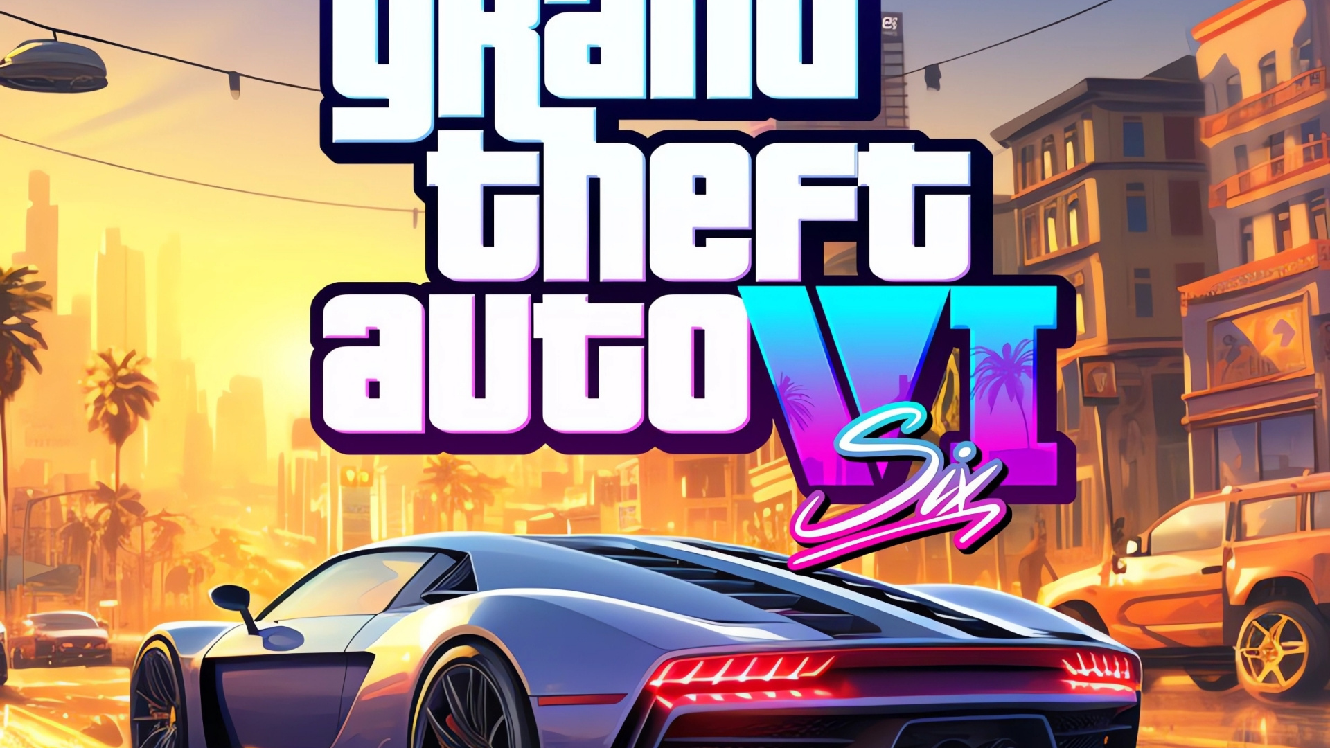 Обои Гта ВИ, гта 6, grand theft auto, Рокстар игры, Вайс-Сити Full HD ...