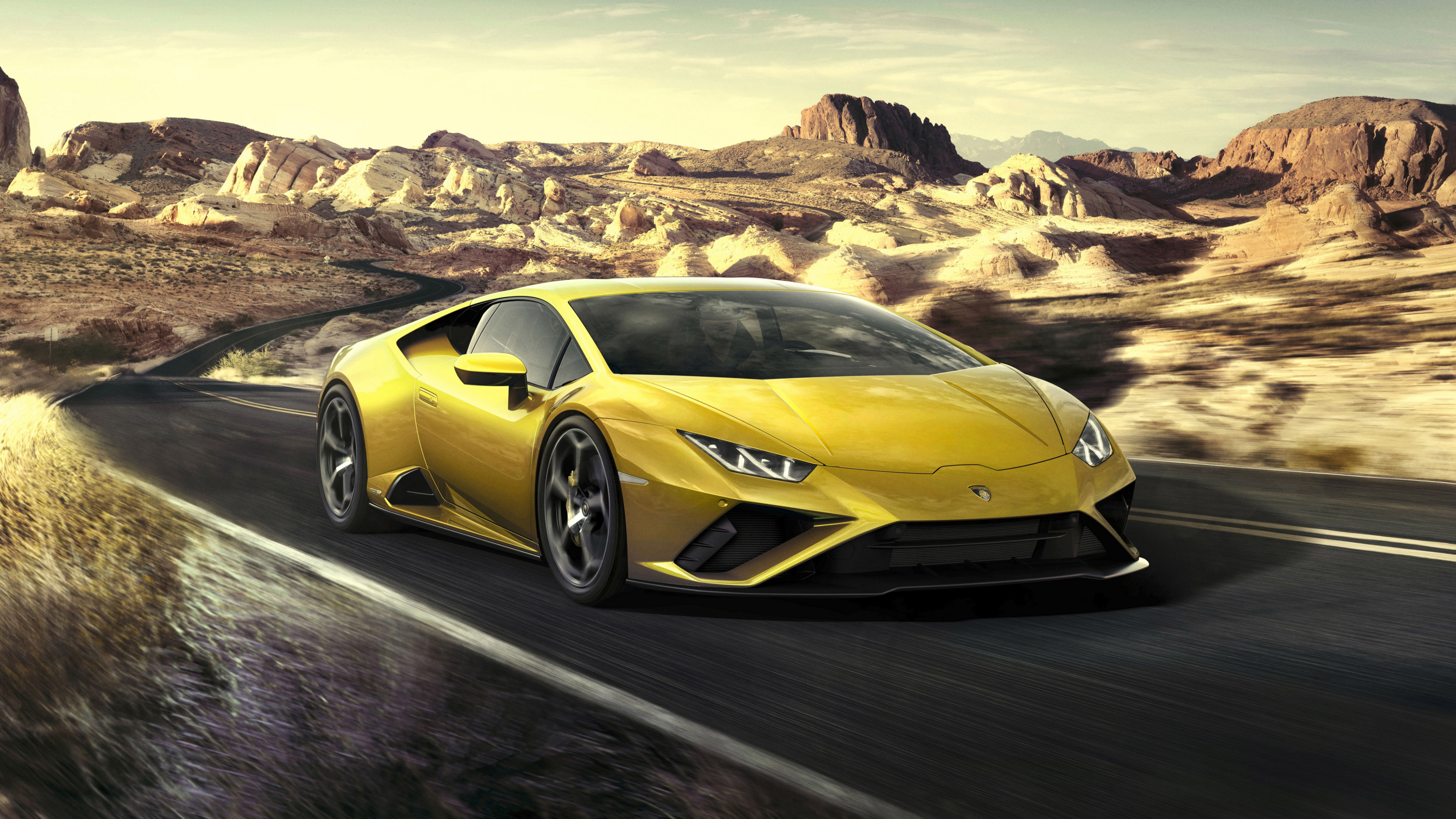 Lamborghini Huracan желтая