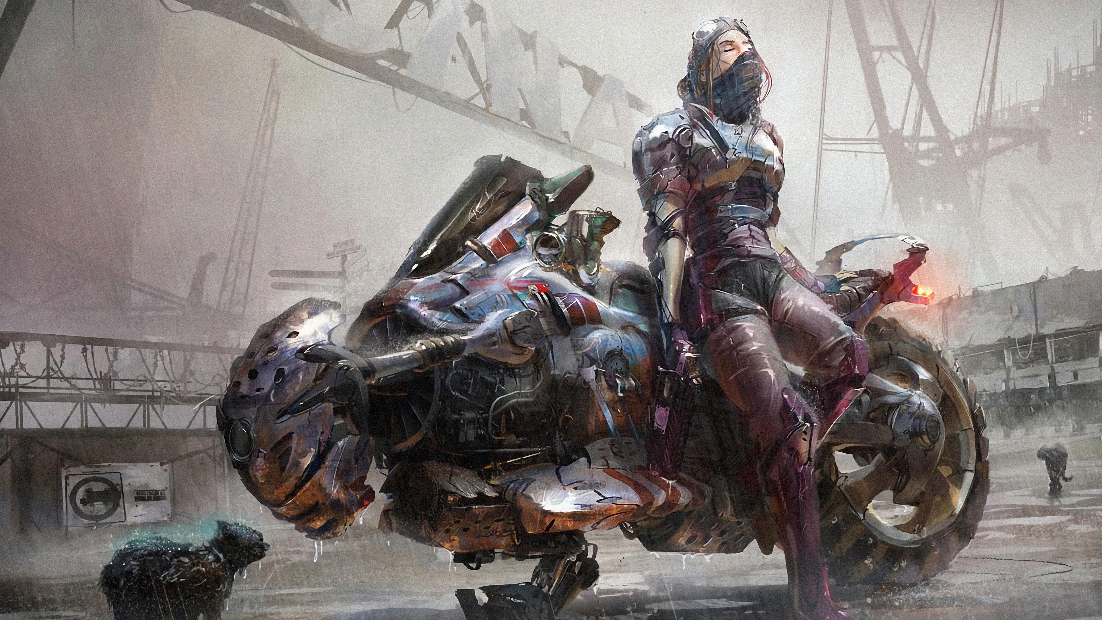 Cyberpunk 2077 мотоцикл концепт арт
