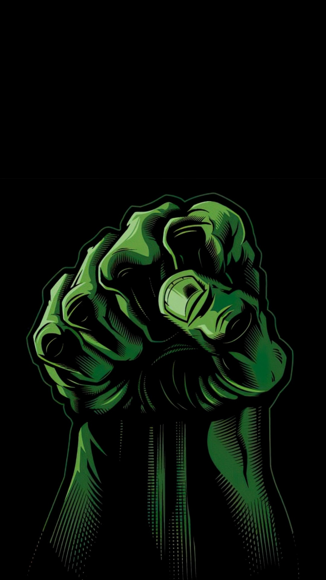 Обои Халк кулак, Халк, Халк руки, Альтрон, футболка на телефон Android, 1080x192