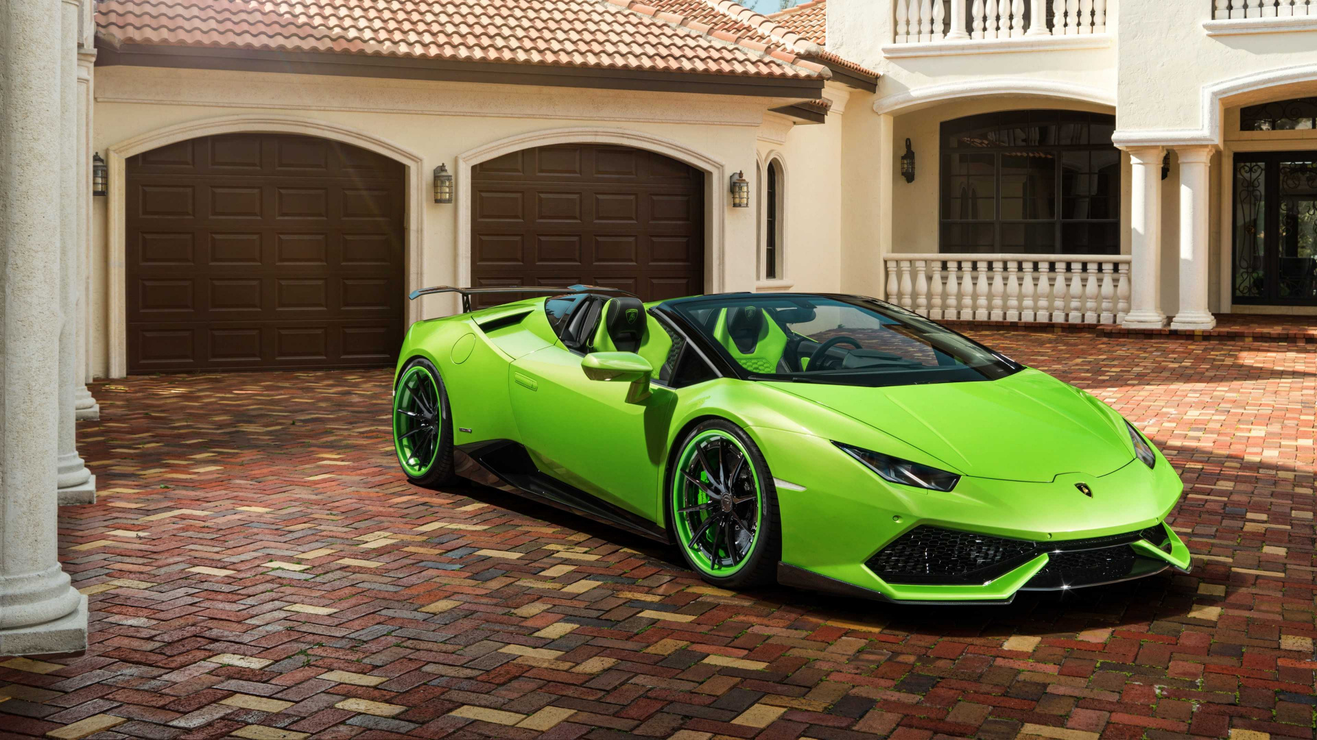 Dark Green Lamborghini