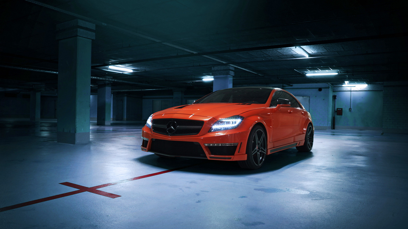 Mercedes c63 AMG Orange