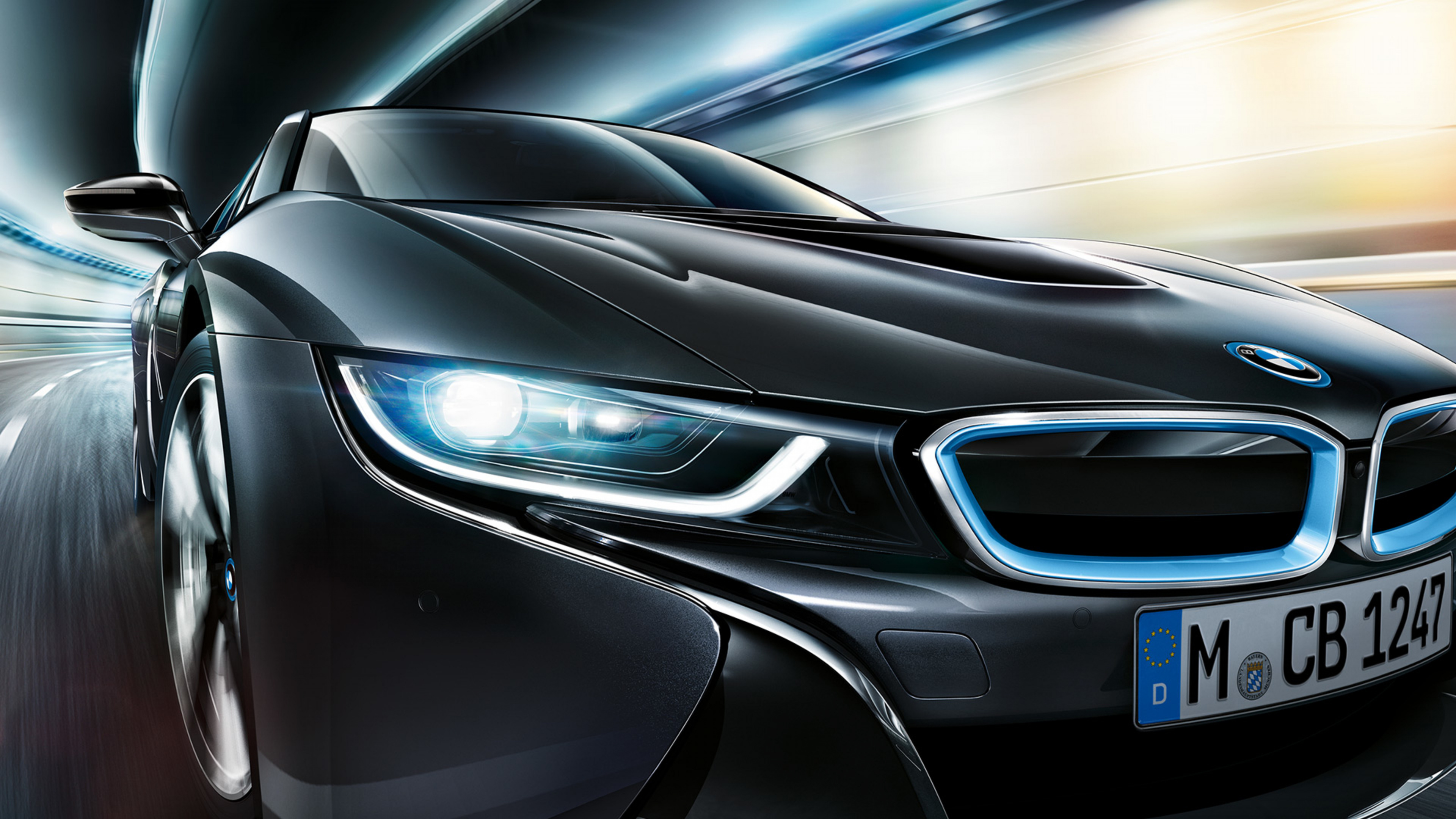 BMW i8 ночью