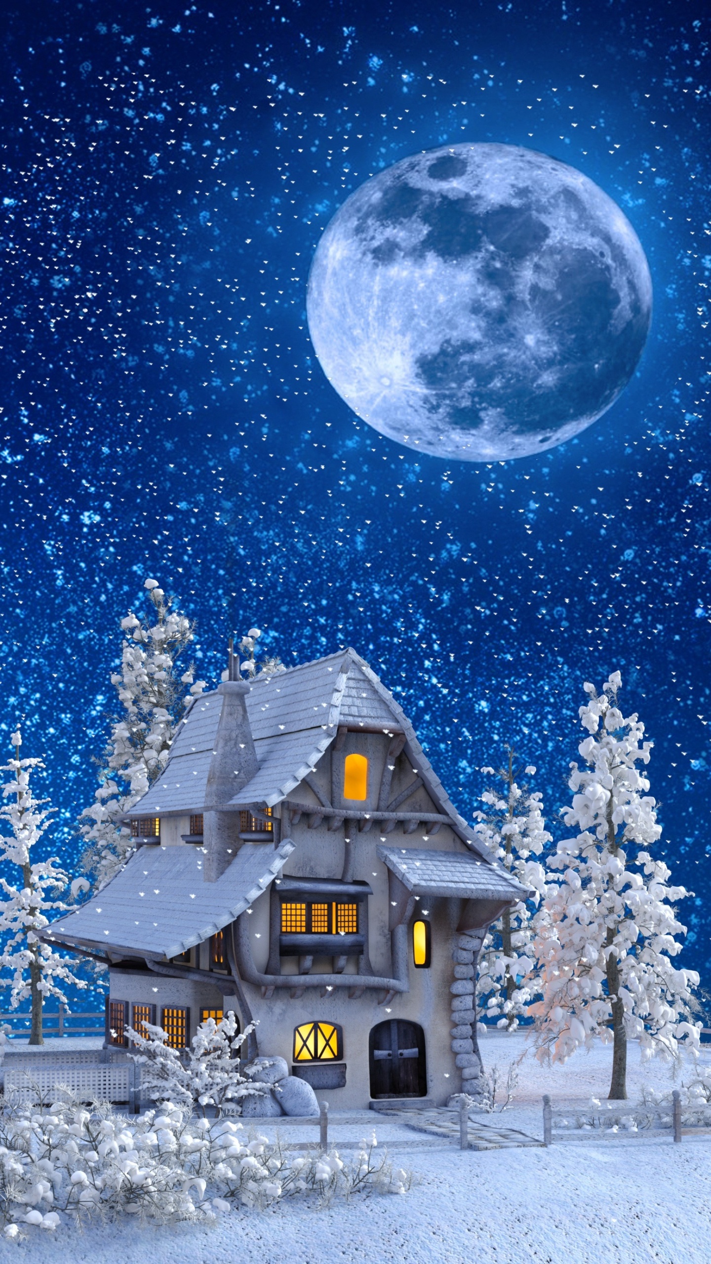Winter galaxy. Заснеженный домик. Сказочные домики ночью. Сказочная зимняя ночь. Сказочный домик в снегу.
