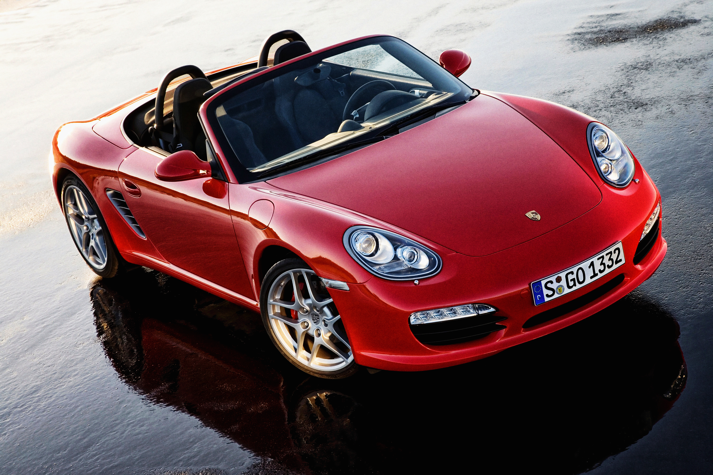 Porsche Boxster s красный