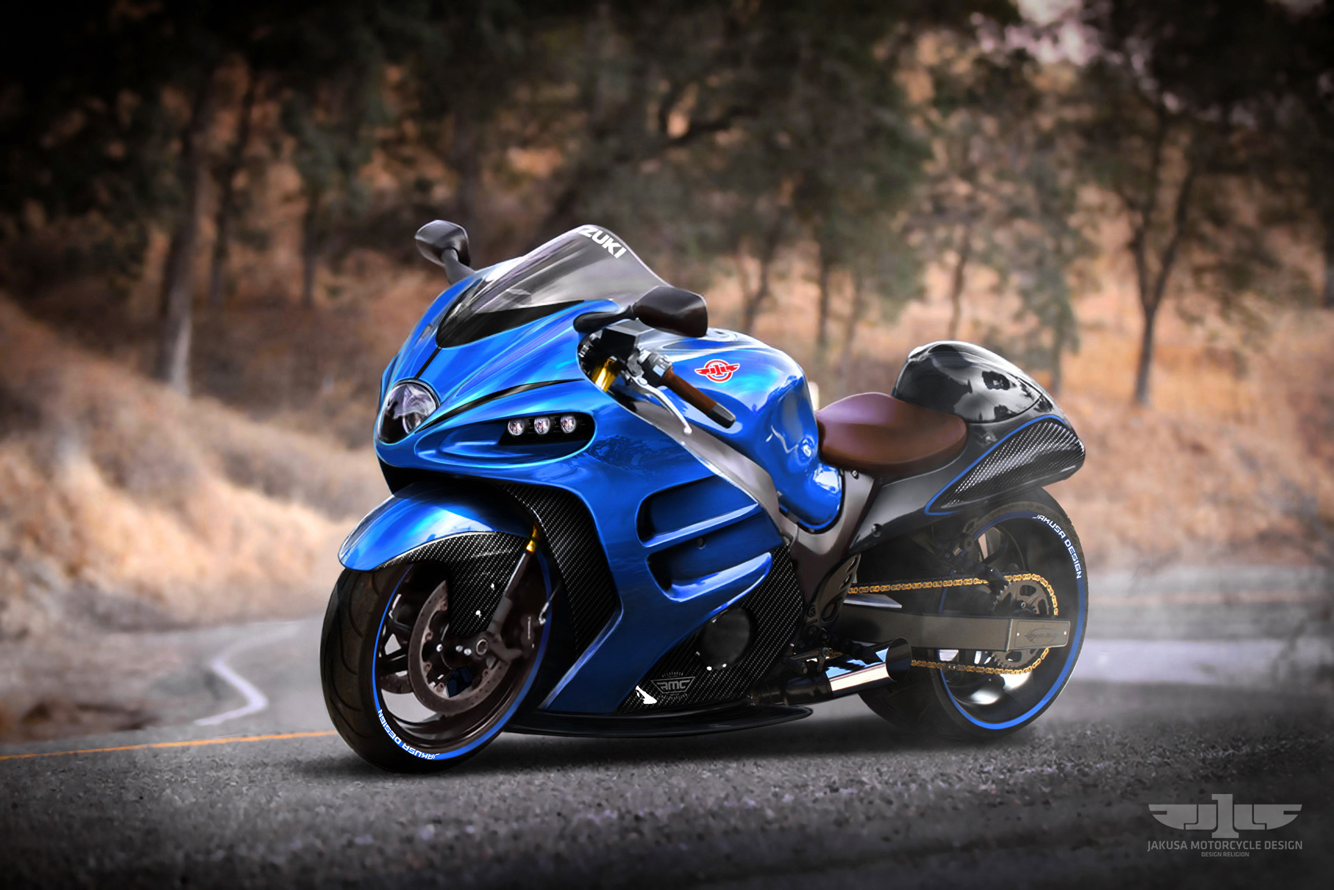 Suzuki Hayabusa с подсветкой