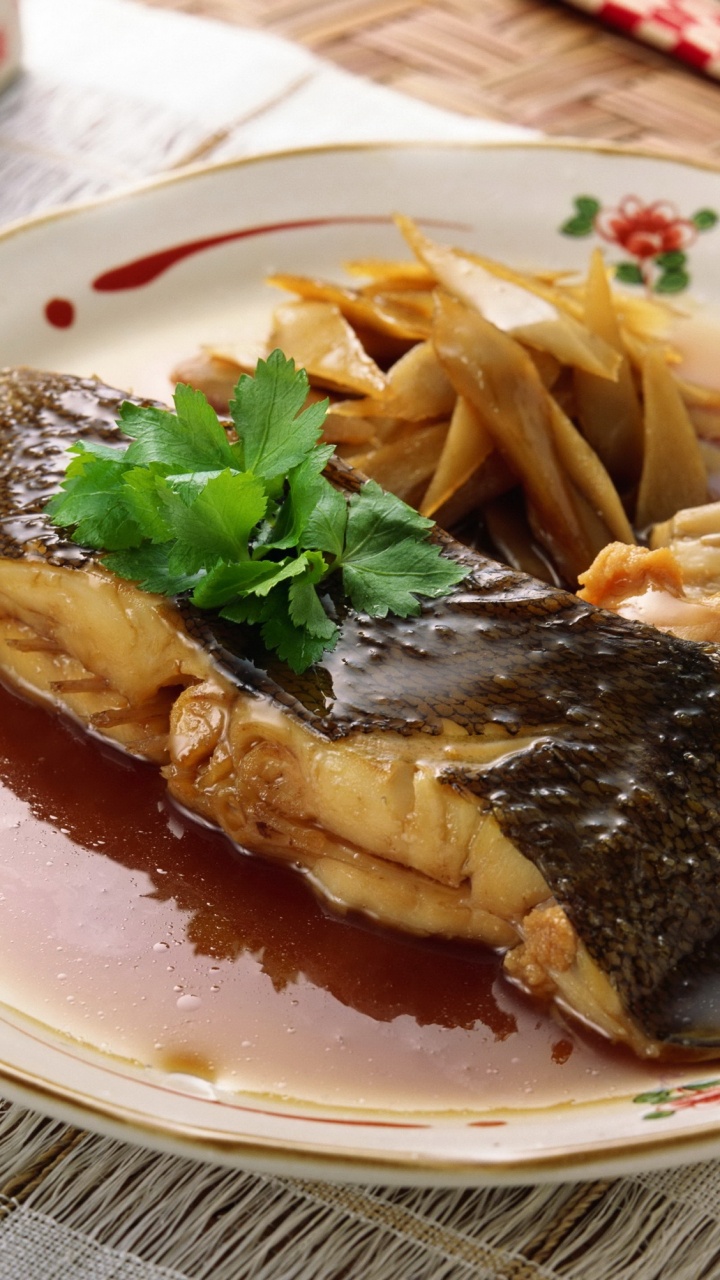 Обои блюда, пища, мясо, рецепт, морепродукты в разрешении 720x1280