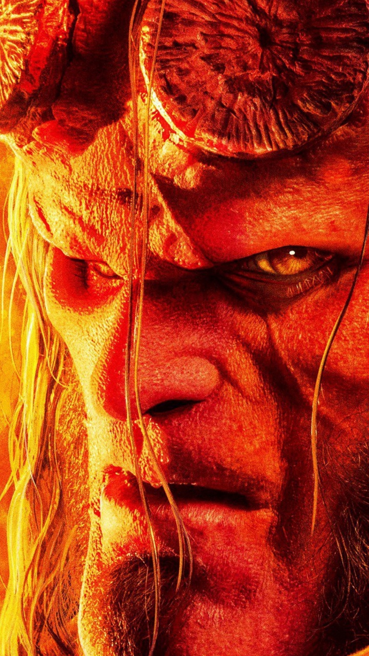 Обои Хеллбой новый трейлер, прицеп, человек, кино, плоть в разрешении 720x1280