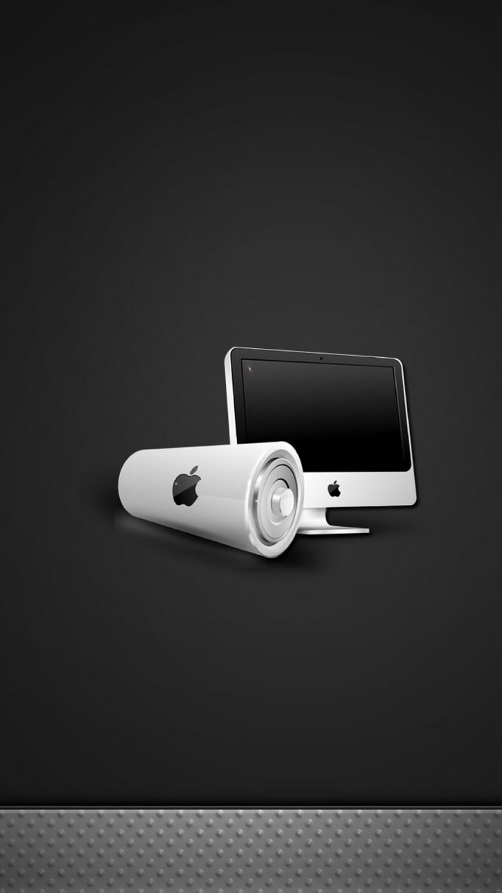 Обои apple, технологии, шрифт, черный и белый, звуковое оборудование в разрешении 720x1280