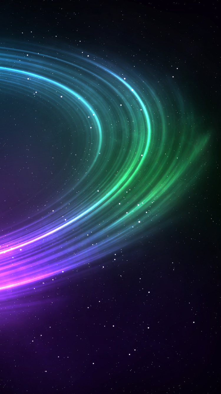 Обои космос, космическое пространство, круг, пространство, атмосфера земли в разрешении 750x1334