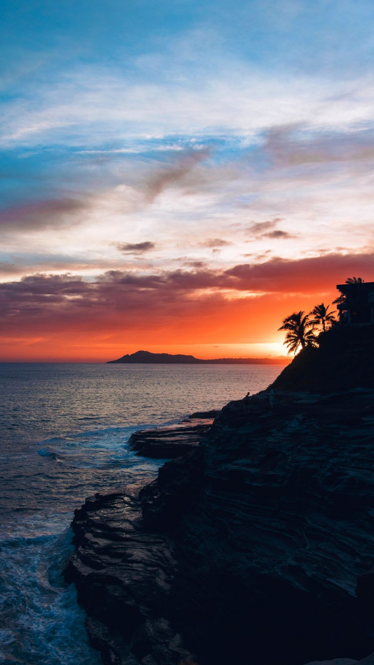 Обои плюющаяся пещера, облако, вода, атмосфера, послесвечение в разрешении 750x1334