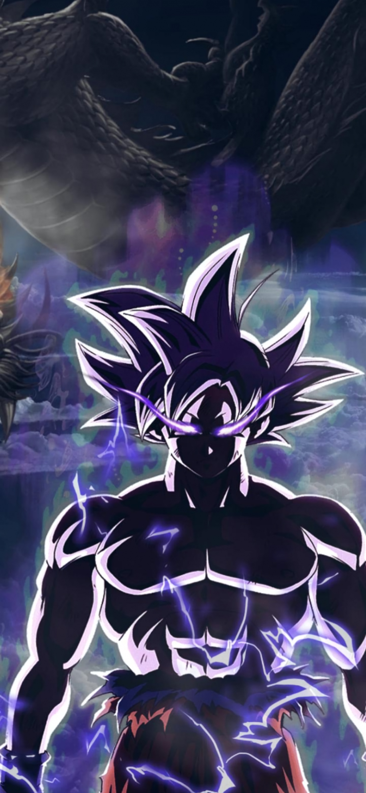 Обои аниме, гоку, аниме арт, Жемчуг дракона, мультфильм в разрешении 1242x2688