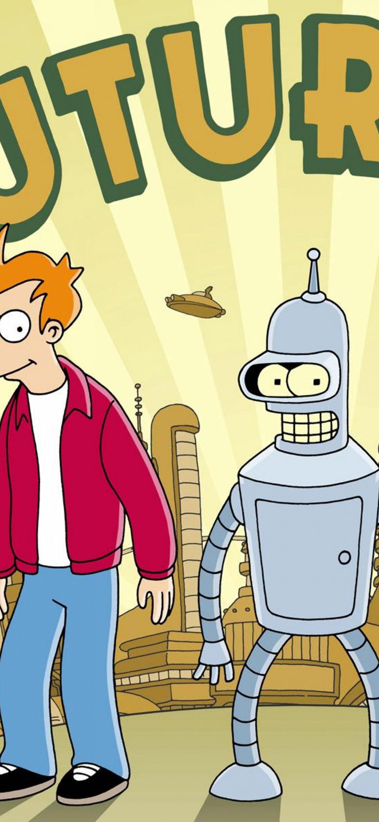 Обои Футурама, мультсериал, мультфильм, мультик, иллюстрация в разрешении 1242x2688