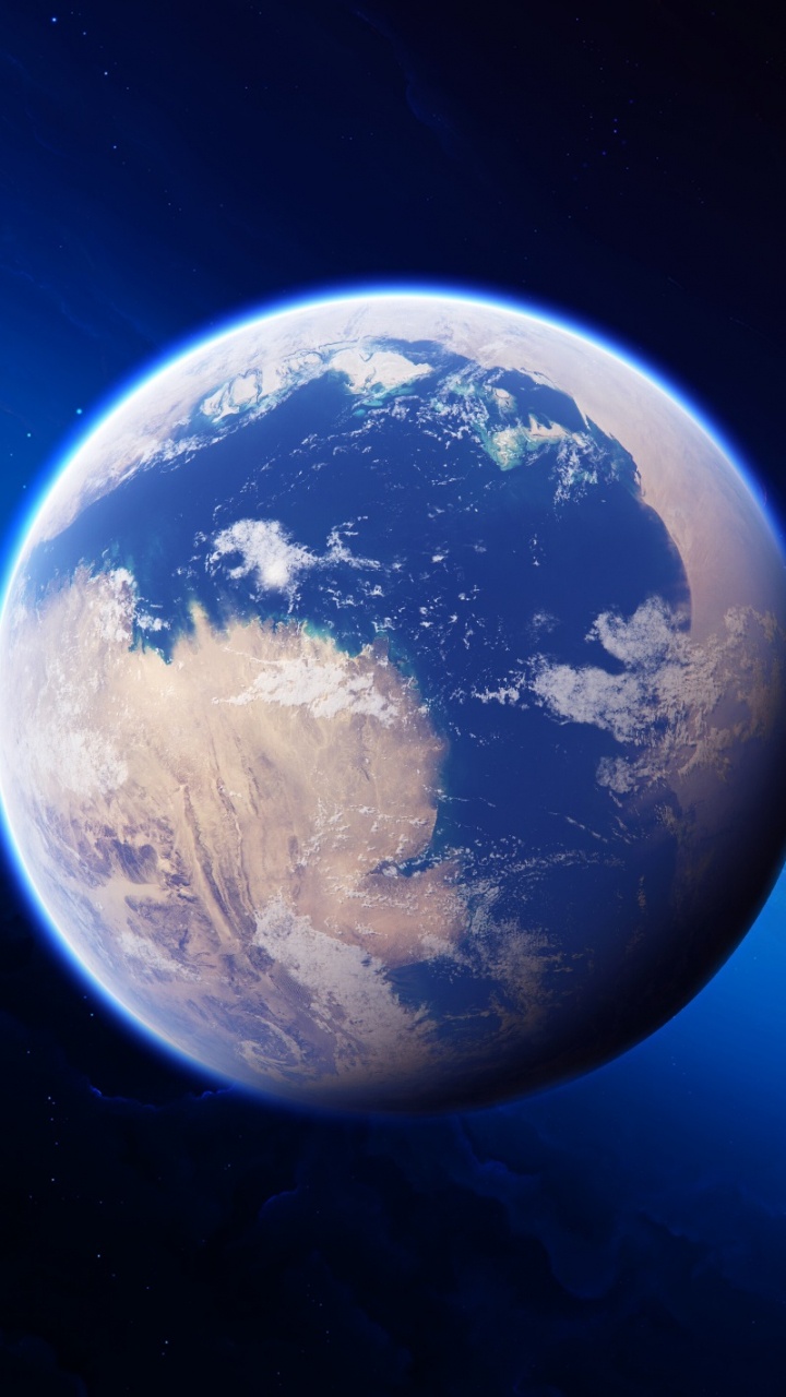 Обои земля, планета, атмосфера, астрономический объект, космическое пространство в разрешении 720x1280