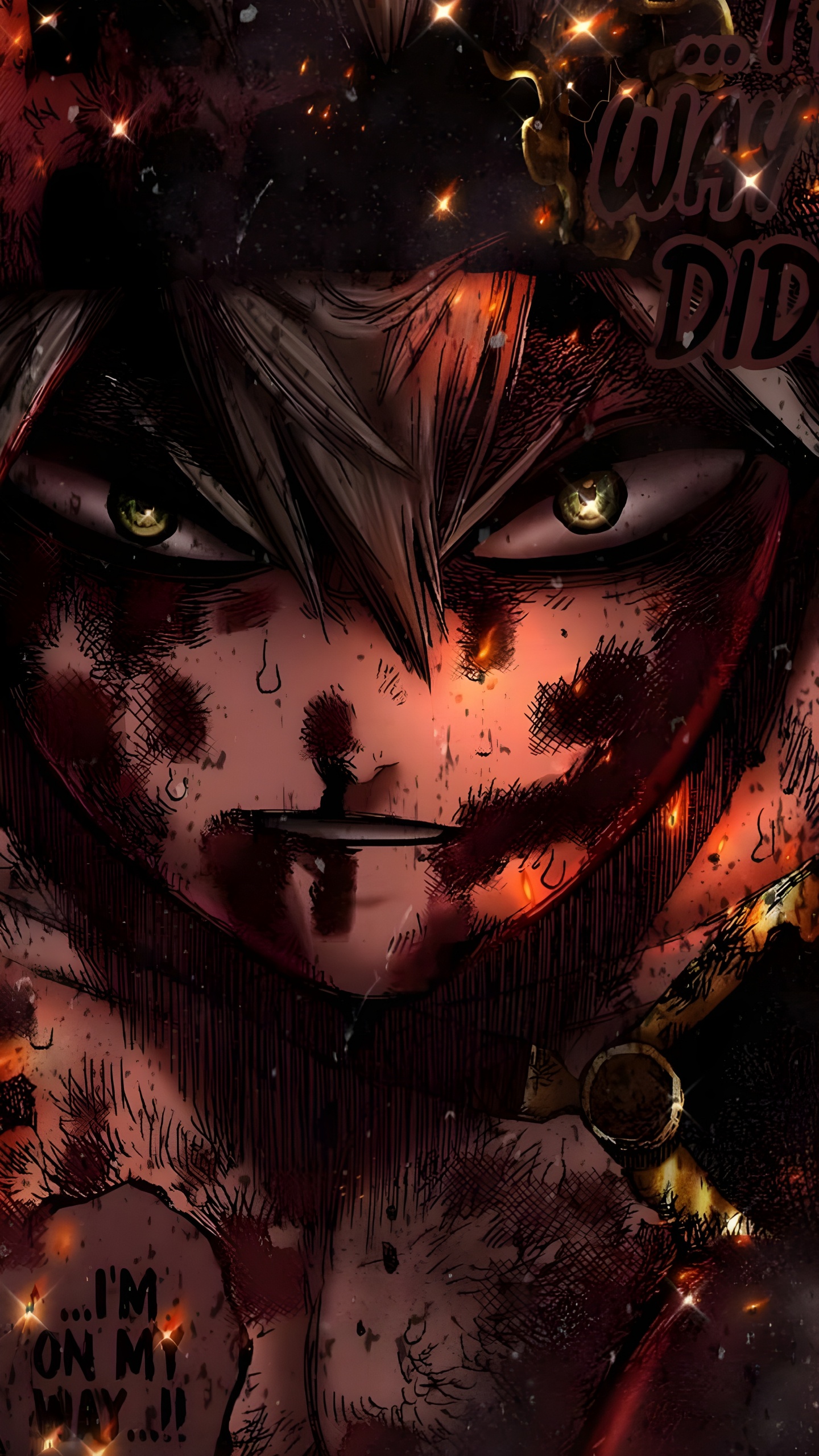 Обои темнота, олений рог, черный клевер, рукав, аниме в разрешении 1440x2560