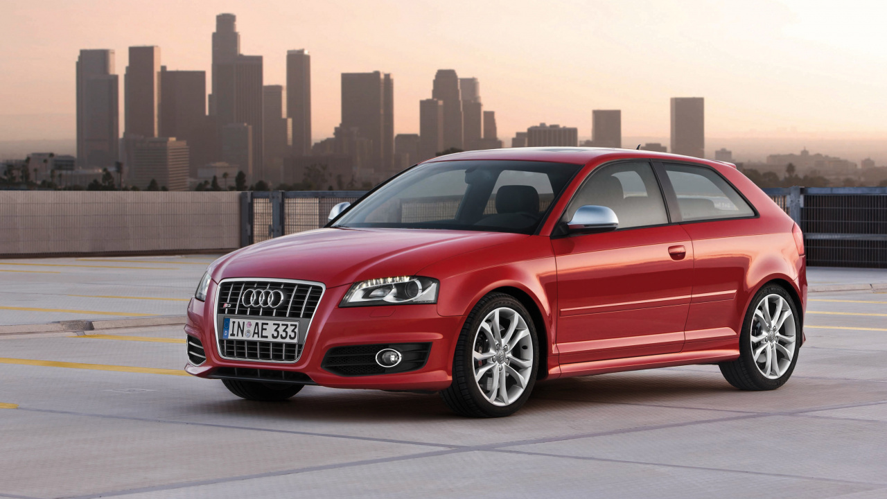 Обои Стадион Доджер, Ауди А3, авто, audi, Двойным сцеплением в разрешении 1280x720