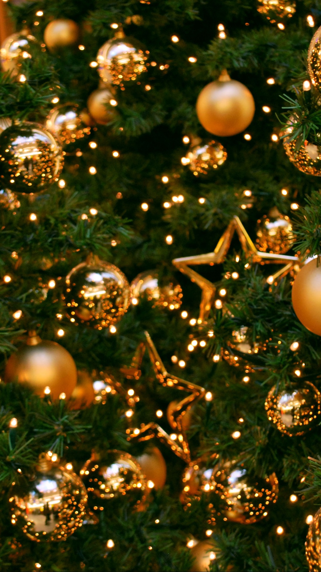 Обои елка, Рождественский день, праздник, рождественский орнамент, Новый год в разрешении 1080x1920