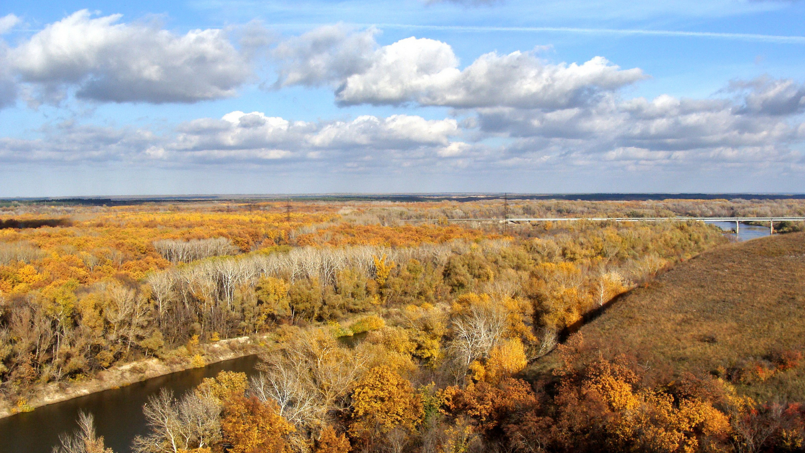 Обои прерия, экорегион, тундра, дикая местность, откос в разрешении 2560x1440