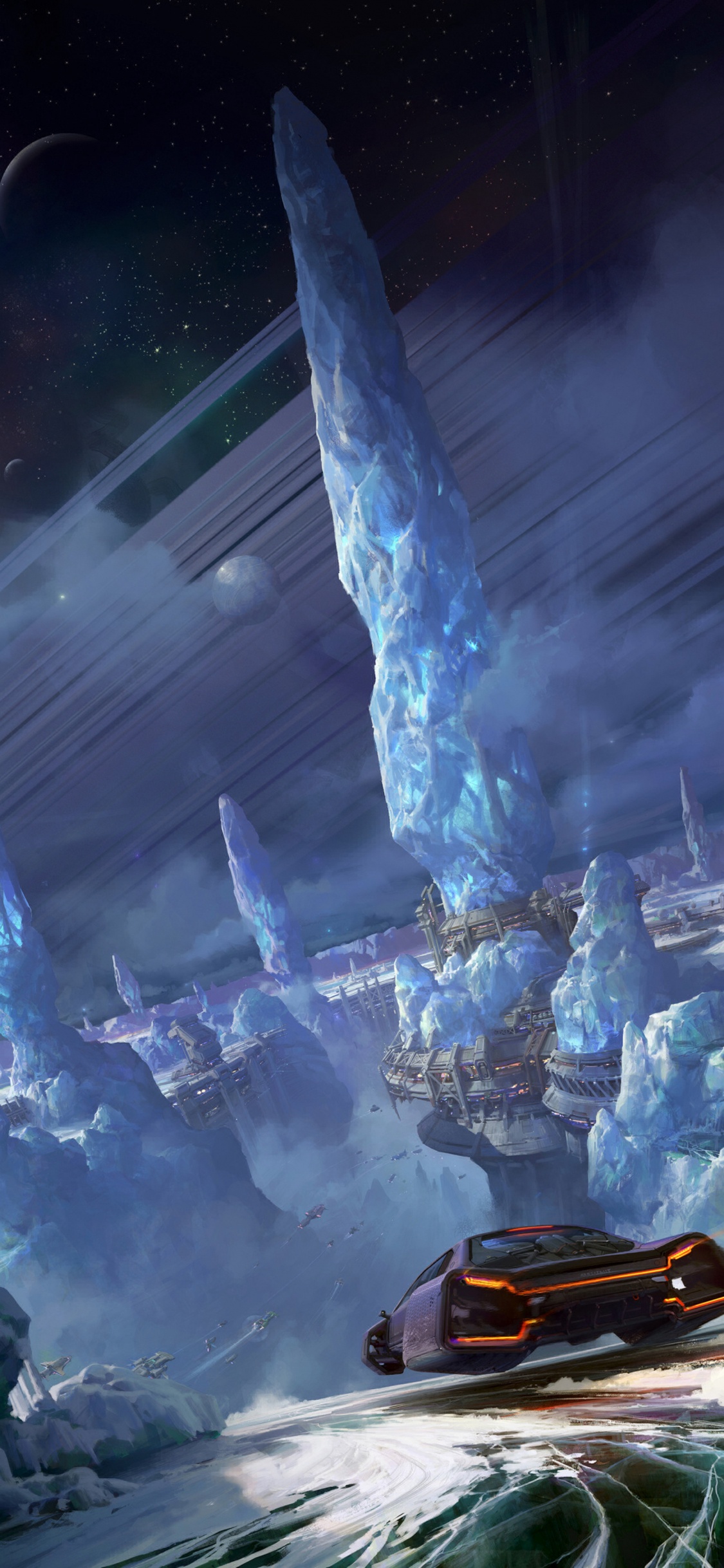 Обои Научная фантастика, иллюстрация, научная фантазия, стратегии видео игры, игры в разрешении 1125x2436