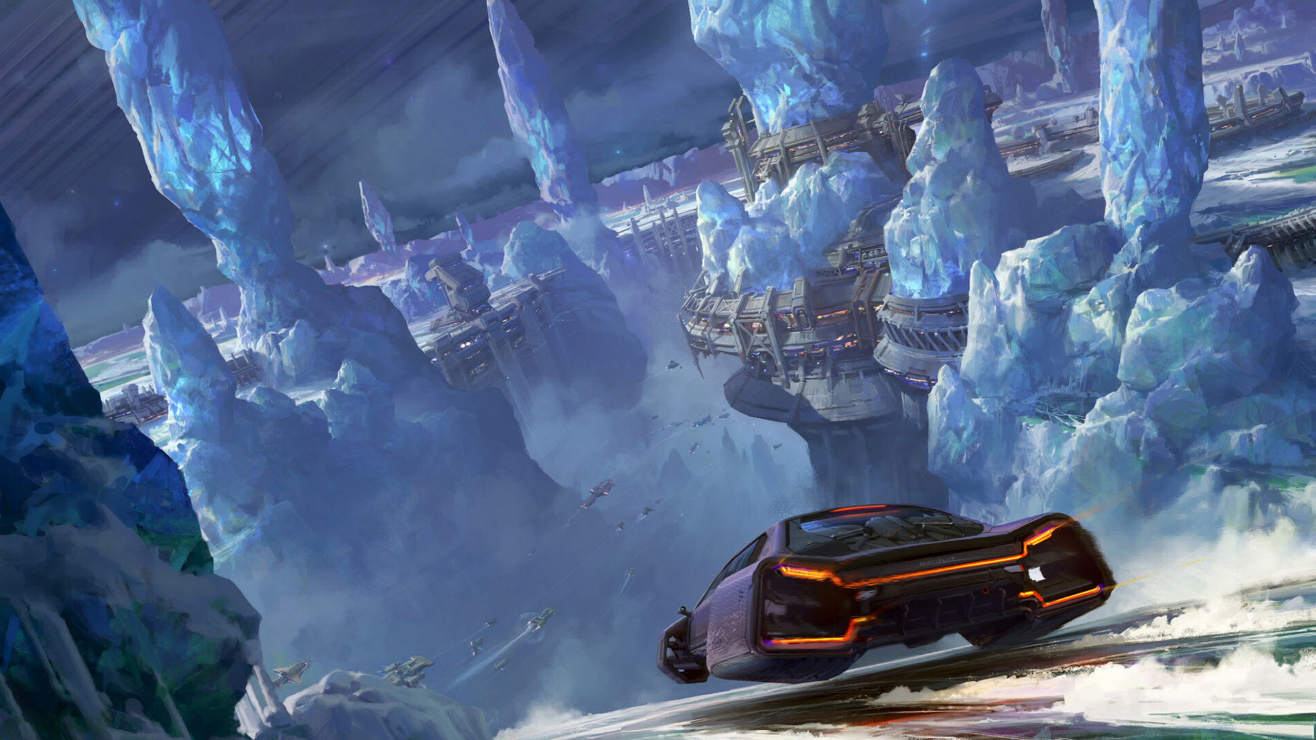 Обои Научная фантастика, иллюстрация, научная фантазия, стратегии видео игры, игры в разрешении 2560x1440