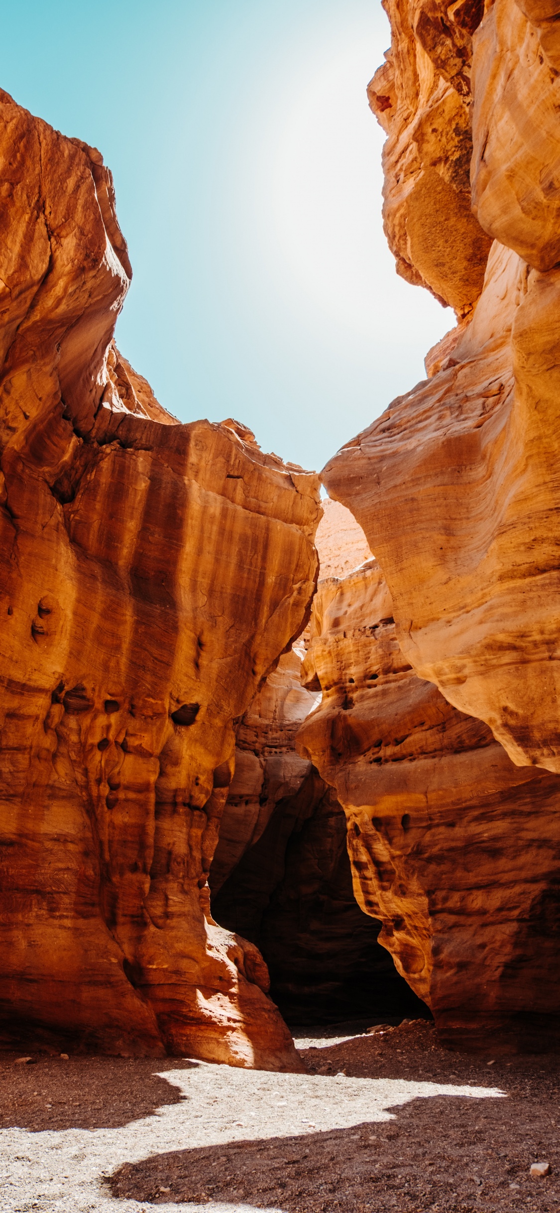 Обои формирование, теснина, природа, рок, каньон в разрешении 1125x2436