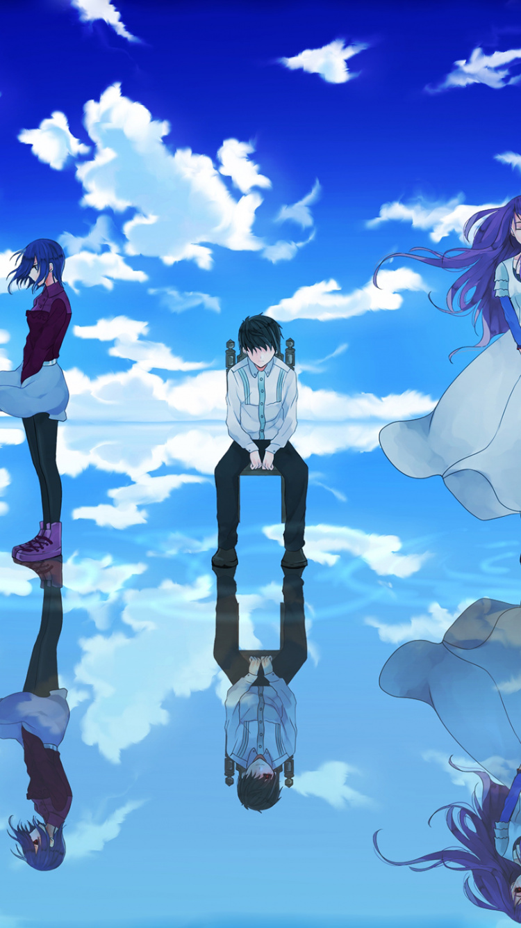 Обои Кен kaneki, Токио вурдалак, разгадать, вурдалак, аниме в разрешении 750x1334