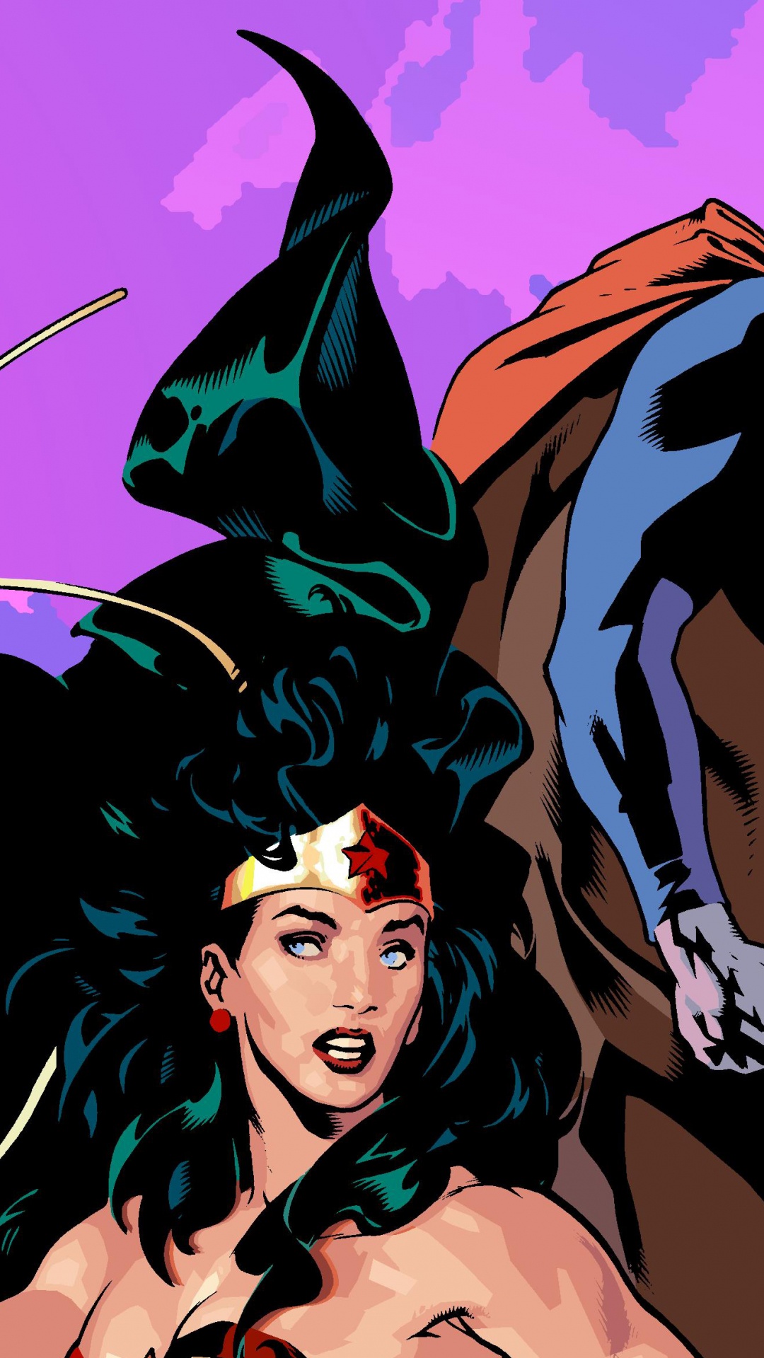 Обои Бэтмен, Лига справедливости, Комиксы DC представлена, вымышленный персонаж, супергерой в разрешении 1080x1920