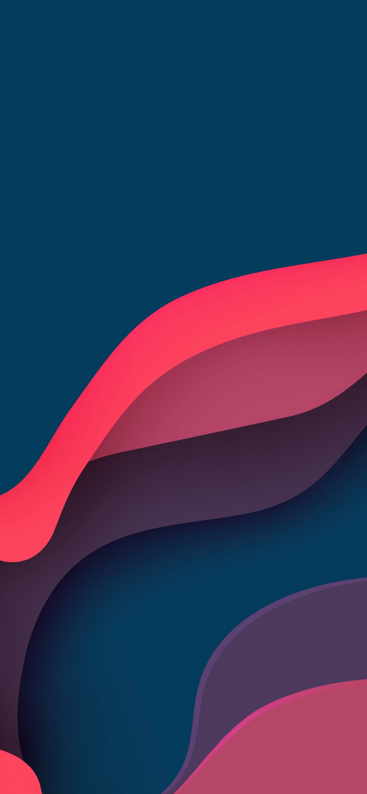 Обои геометрия, ios, розовый, Фиолетовый, склон в разрешении 1242x2688