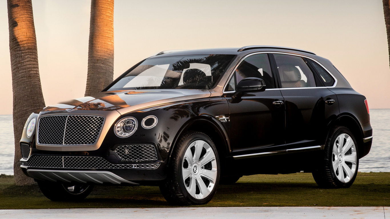 Обои Бентли, авто, автомобиль среднего размера, Ламборджини Урус, концерн Volkswagen в разрешении 1366x768