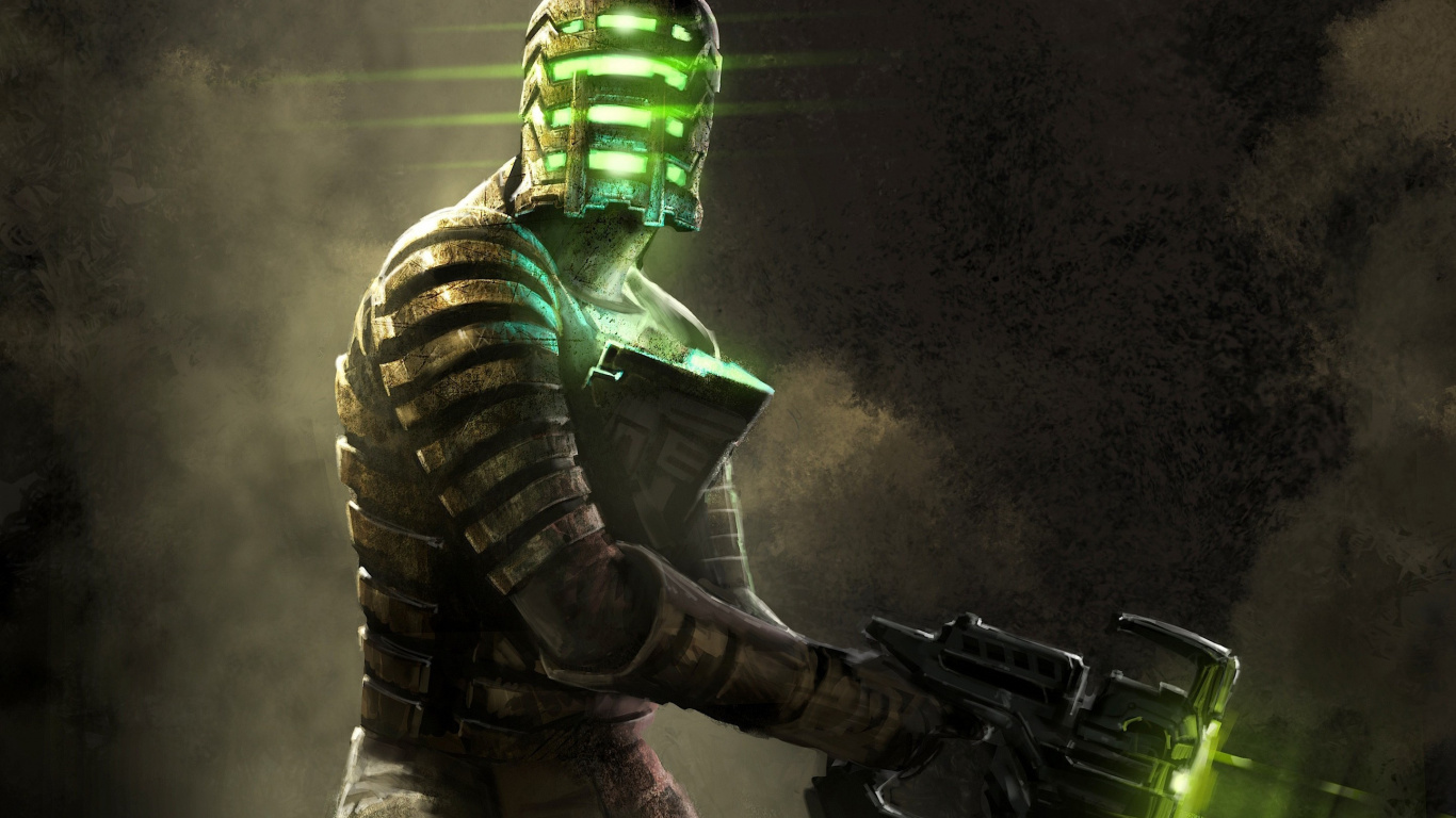 Обои мертвое пространство, Dead Space 2, electronic arts, ужаса выживания, компьютерная игра в разрешении 1366x768