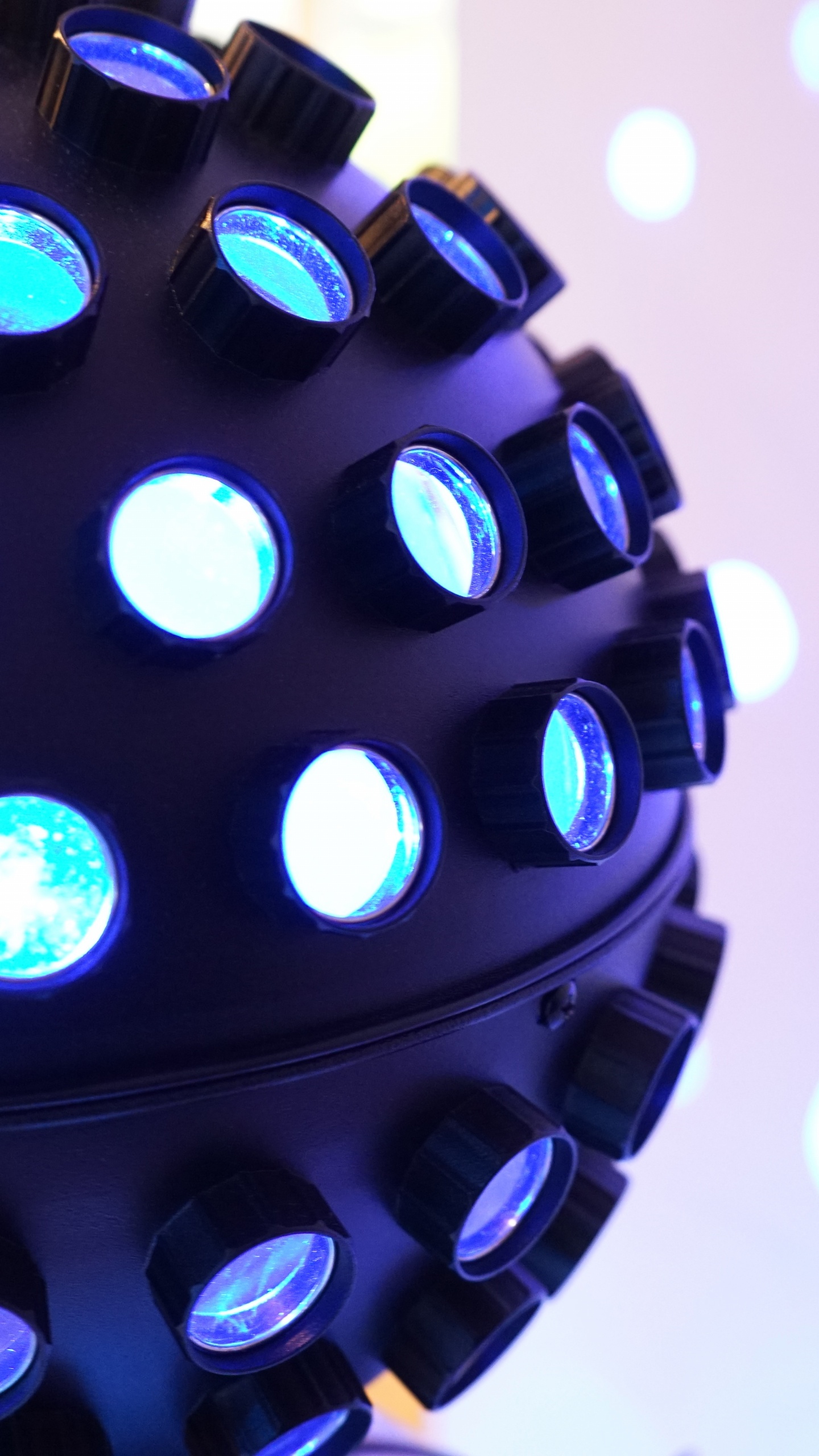 Обои освещение, свет, синий, Визуальный эффект освещения, круг в разрешении 1440x2560