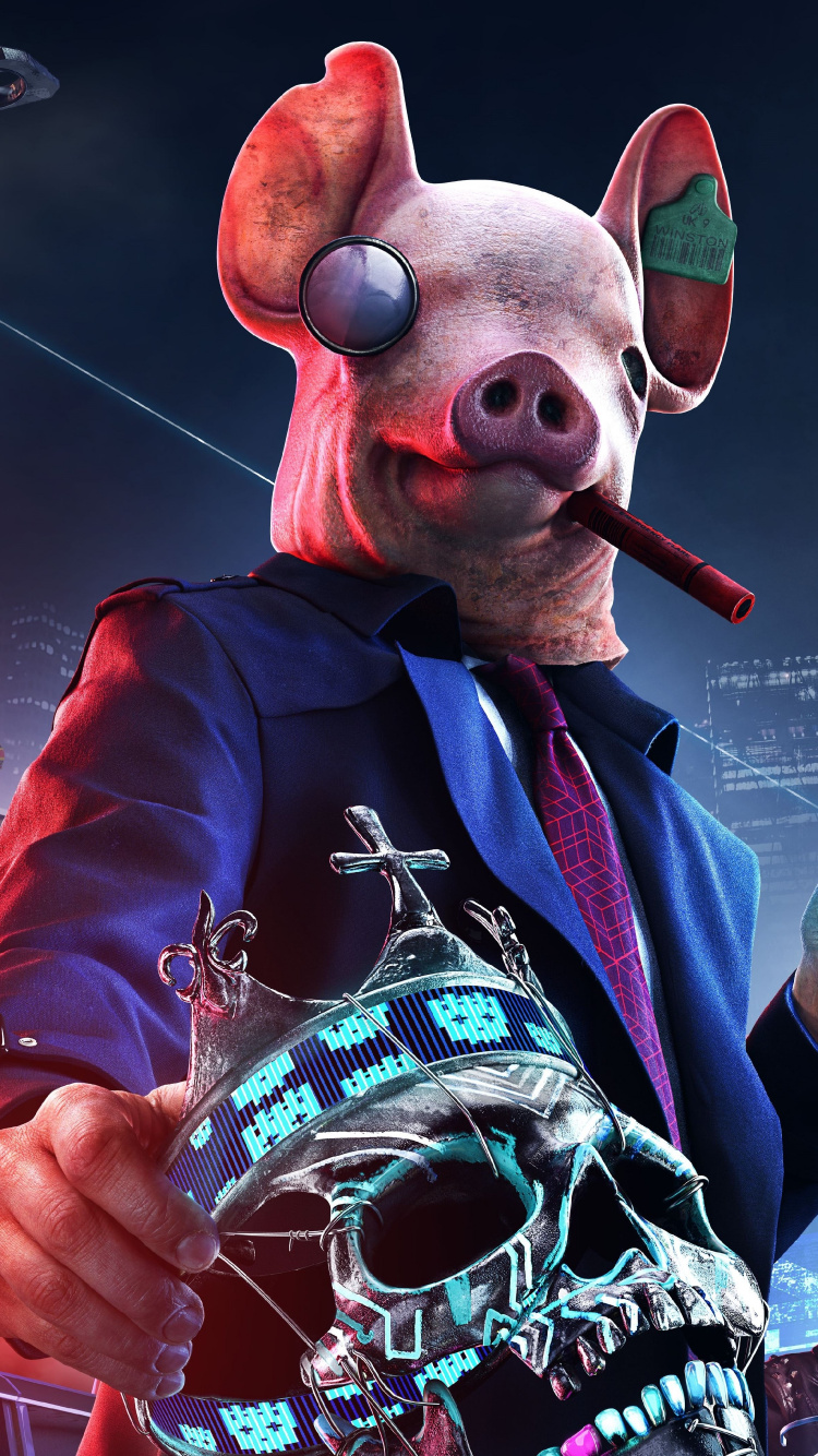 Обои Смотреть Собак Легион, сторожевой пес, ubisoft, Представление, театральное искусство в разрешении 750x1334