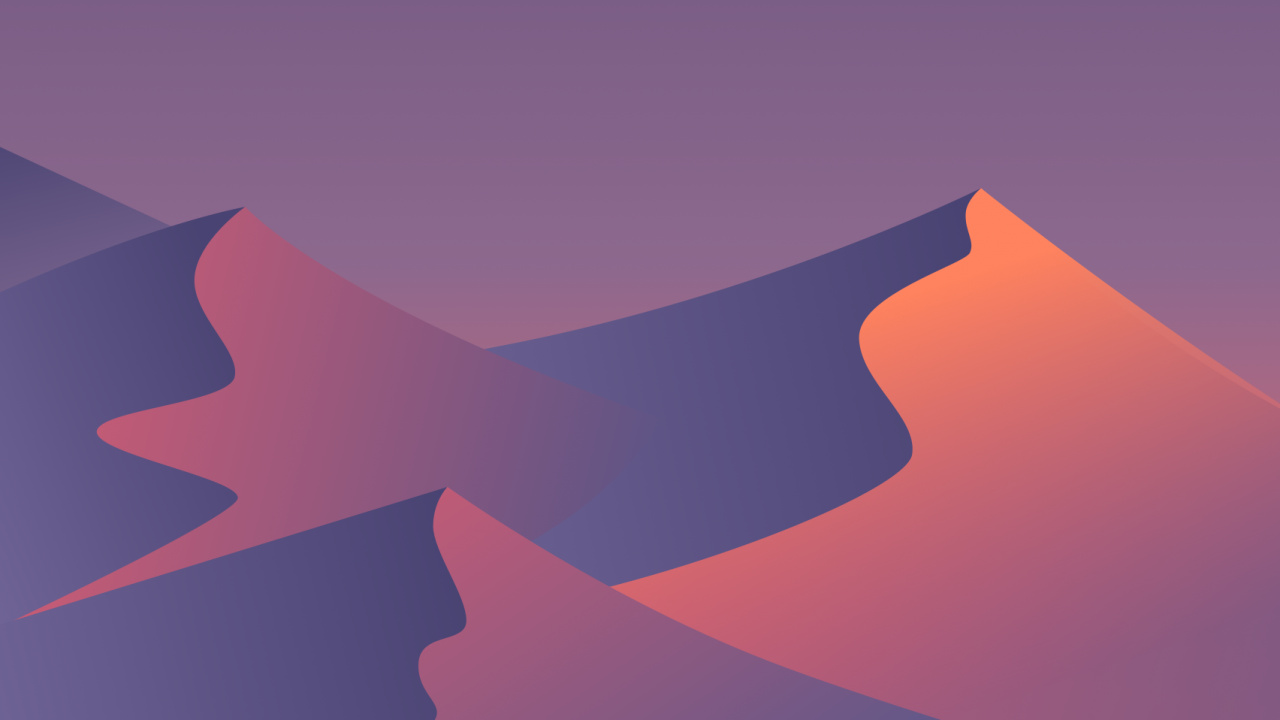 Обои иллюстрация, арт, плоский дизайн, минимализм, атмосфера в разрешении 1280x720