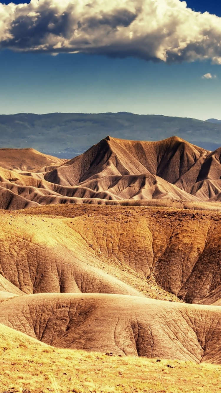 Обои пустыня, бесплодные земли, горный рельеф, геология, формирование в разрешении 750x1334