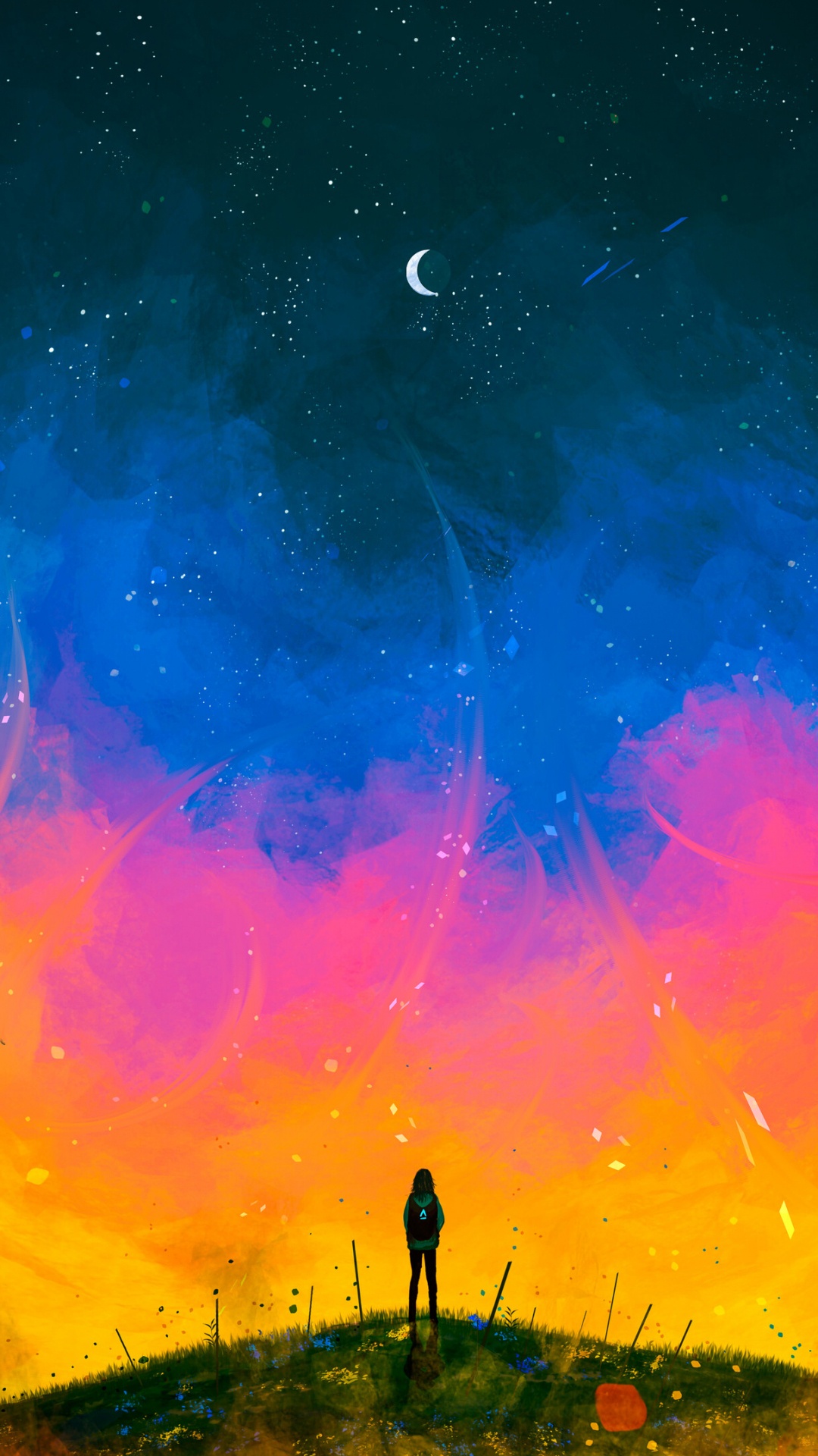 Обои астрономический объект, космос, арт, Астрономия, звезда в разрешении 1080x1920