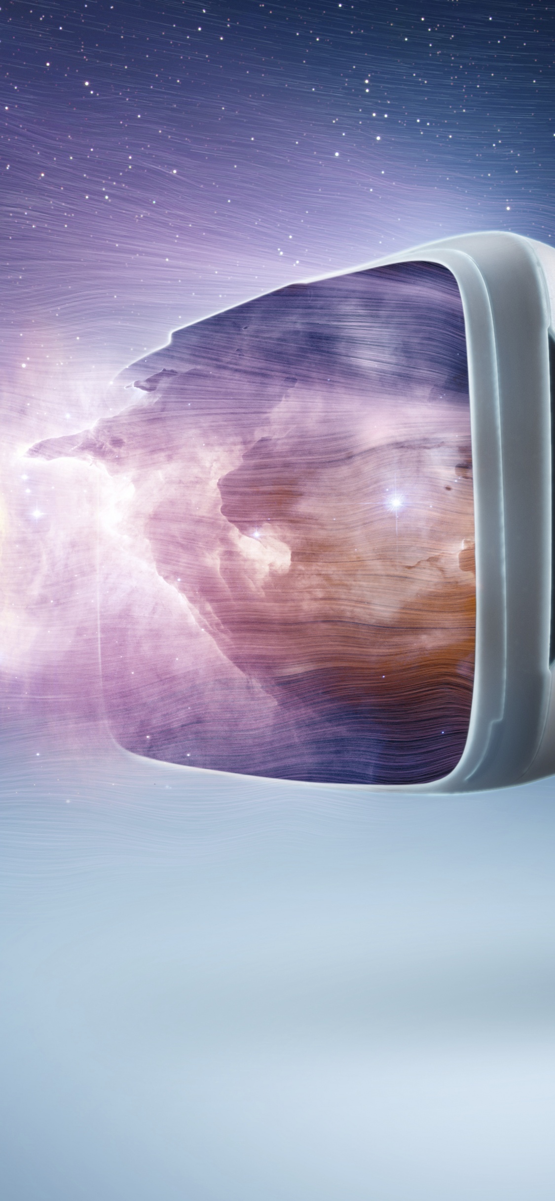 Обои виртуальная реальность, виртуальной реальности гарнитура, дополненная реальность, космическое пространство, космос в разрешении 1125x2436