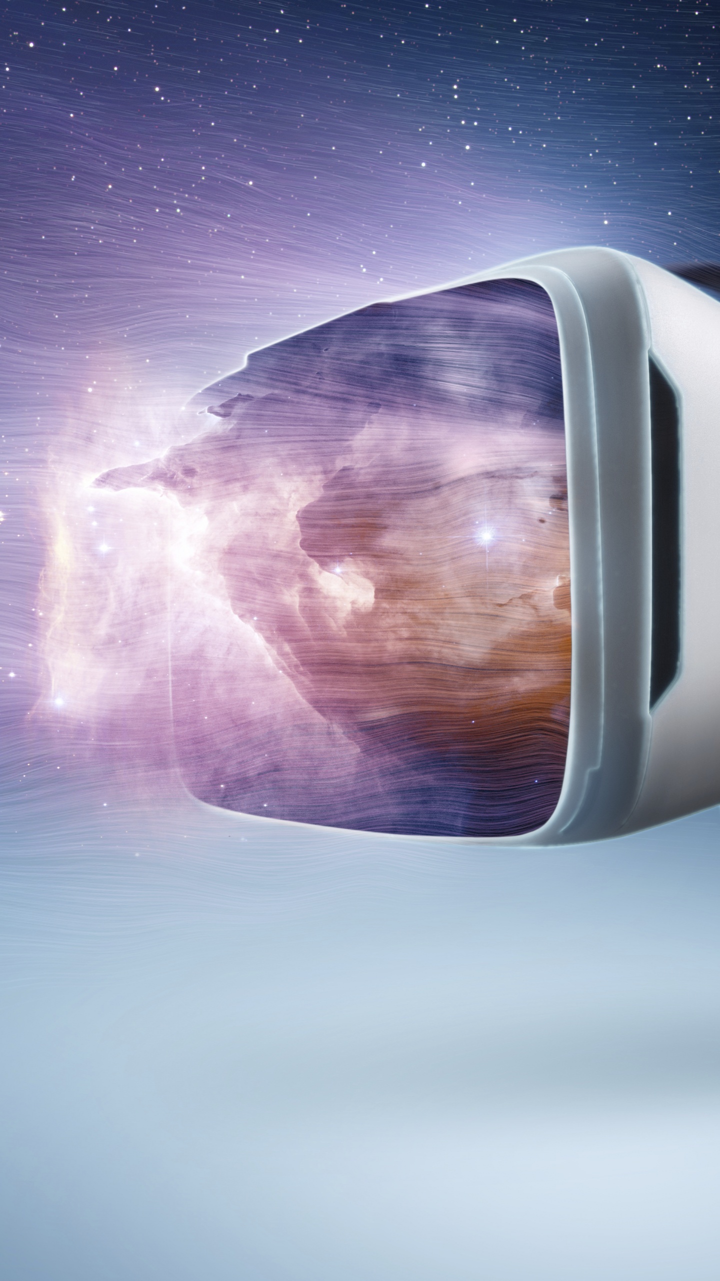 Обои виртуальная реальность, виртуальной реальности гарнитура, дополненная реальность, космическое пространство, космос в разрешении 1440x2560