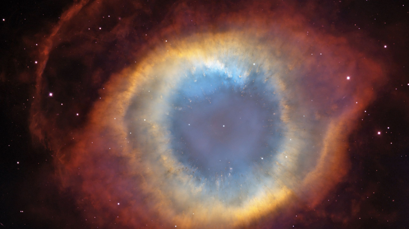 Обои туманность, спираль туманность, атмосфера, Галактика, космическое пространство в разрешении 1366x768