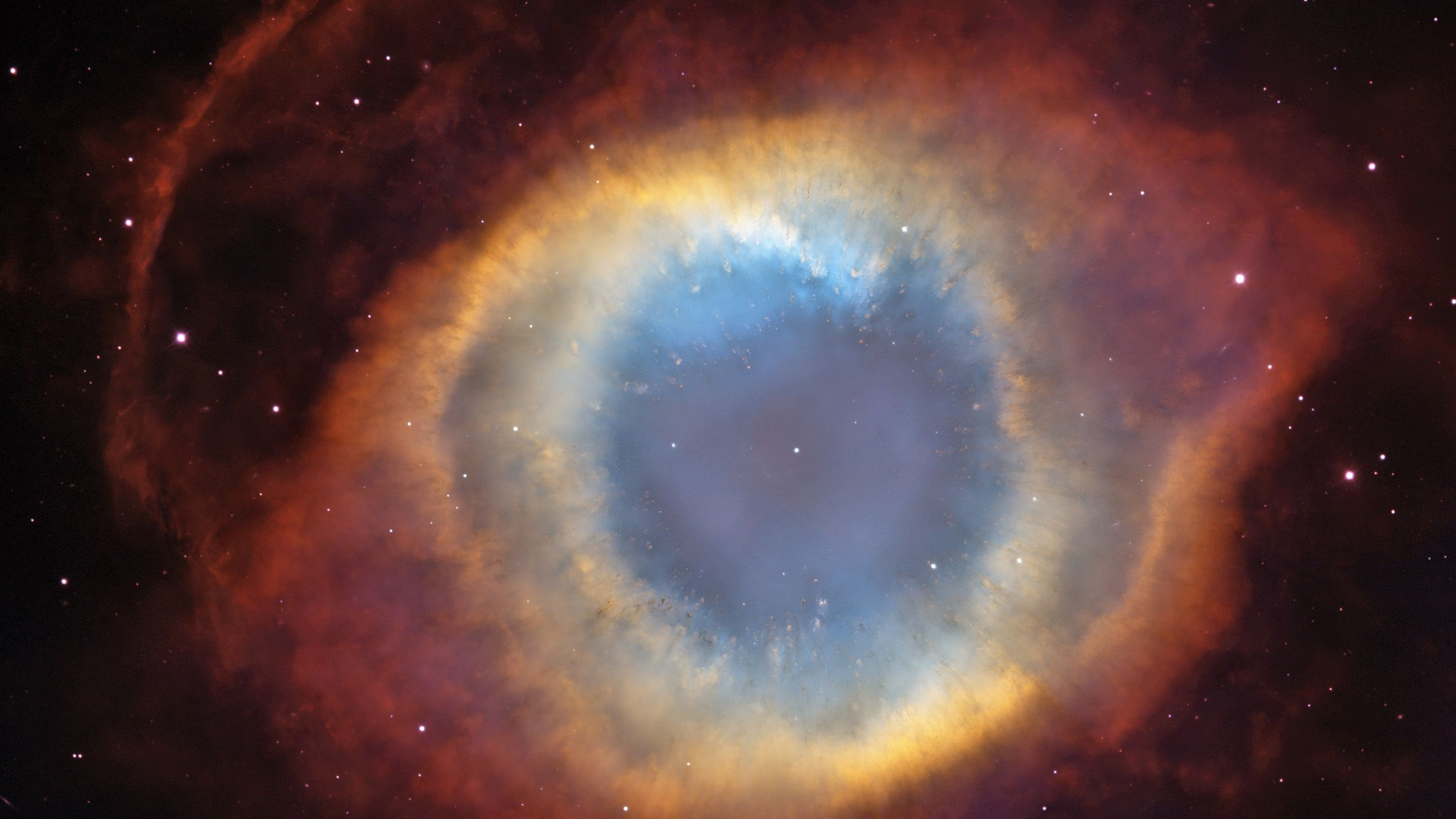 Обои туманность, спираль туманность, атмосфера, Галактика, космическое пространство в разрешении 2560x1440