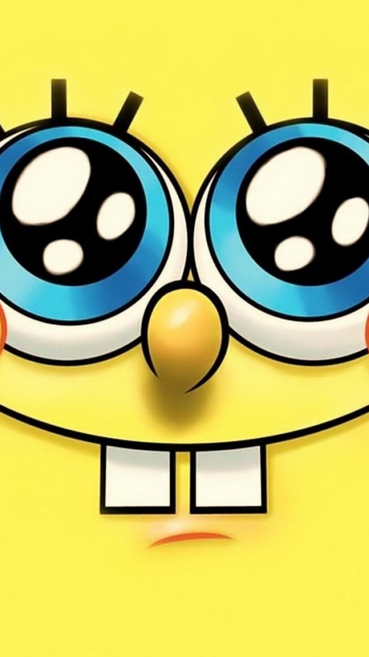 Обои мультфильм, смайлик, мимика, желтый, улыбка в разрешении 720x1280