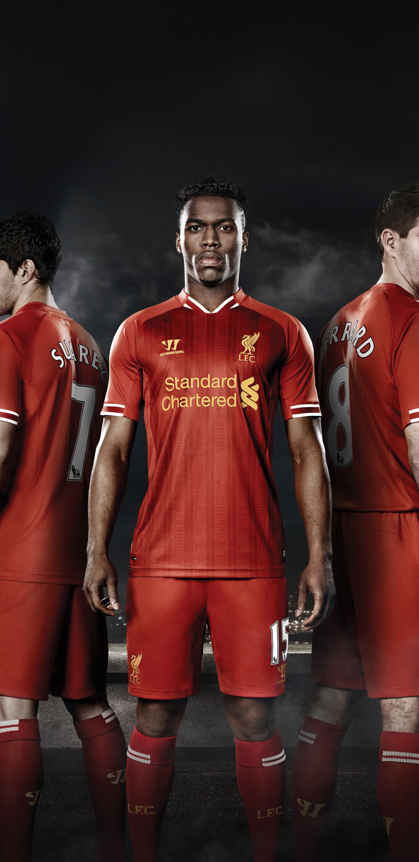Обои Луис Surez, Даниэль Старридж, Ливерпуль ФК, форма, Футбольный игрок в разрешении 1440x2960
