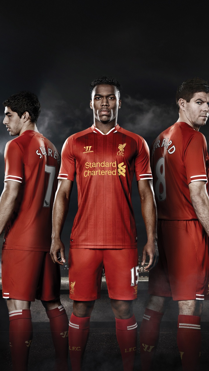 Обои Луис Surez, Даниэль Старридж, Ливерпуль ФК, форма, Футбольный игрок в разрешении 720x1280