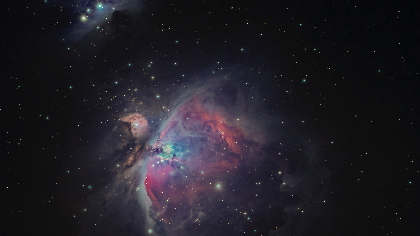 Обои LineageOS, галактика ngc 1365, Галактика, Галактики NGC 1365, спиральная Галактика в разрешении 1366x768