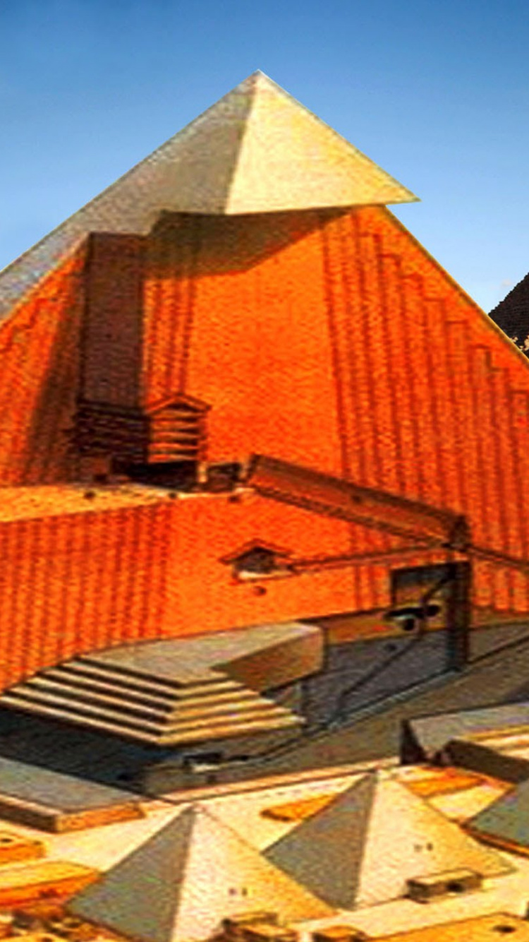 Обои пирамида, египетская пирамида, ориентир, памятник, историческое место в разрешении 750x1334
