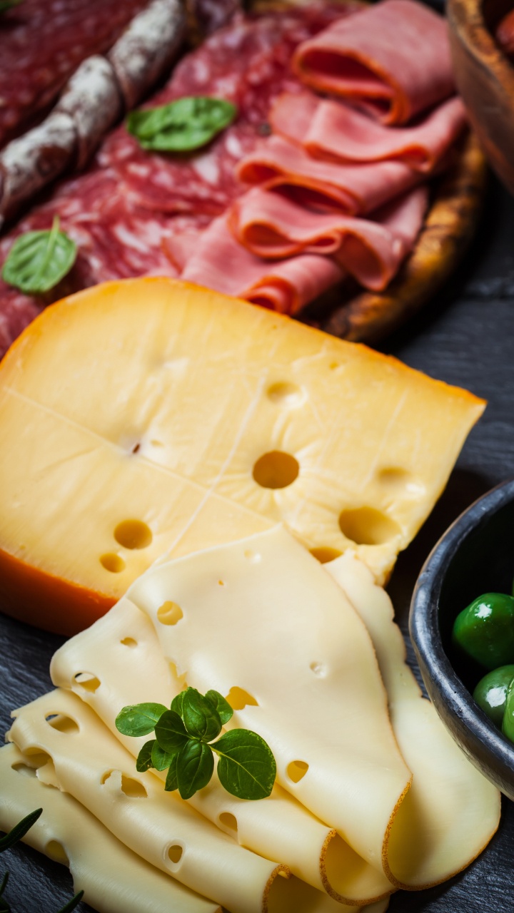 Обои закуска, оливка, итальянская кухня, пища, природные продукты в разрешении 720x1280