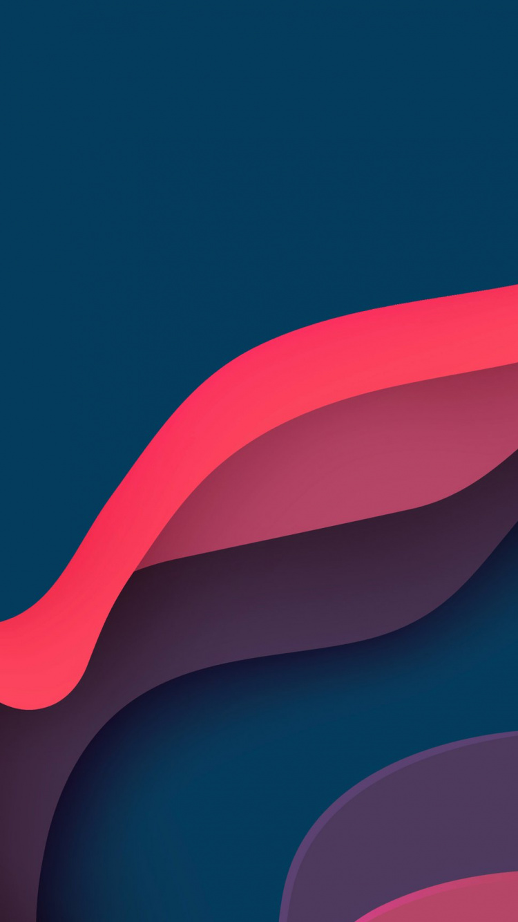 Обои ios, яблоко, розовый, склон, Фиолетовый в разрешении 750x1334