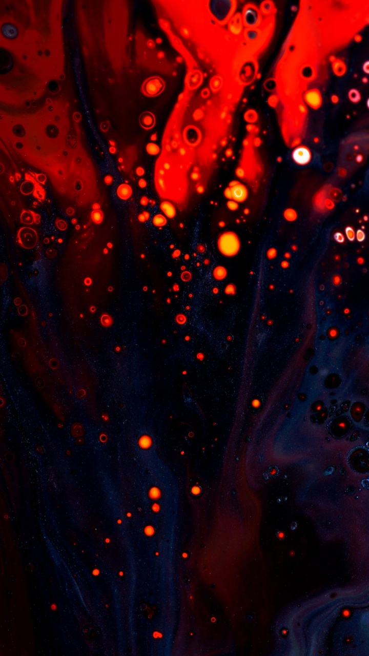 Обои цветной, вода, жидкий, Оранжевый цвет, растение в разрешении 720x1280