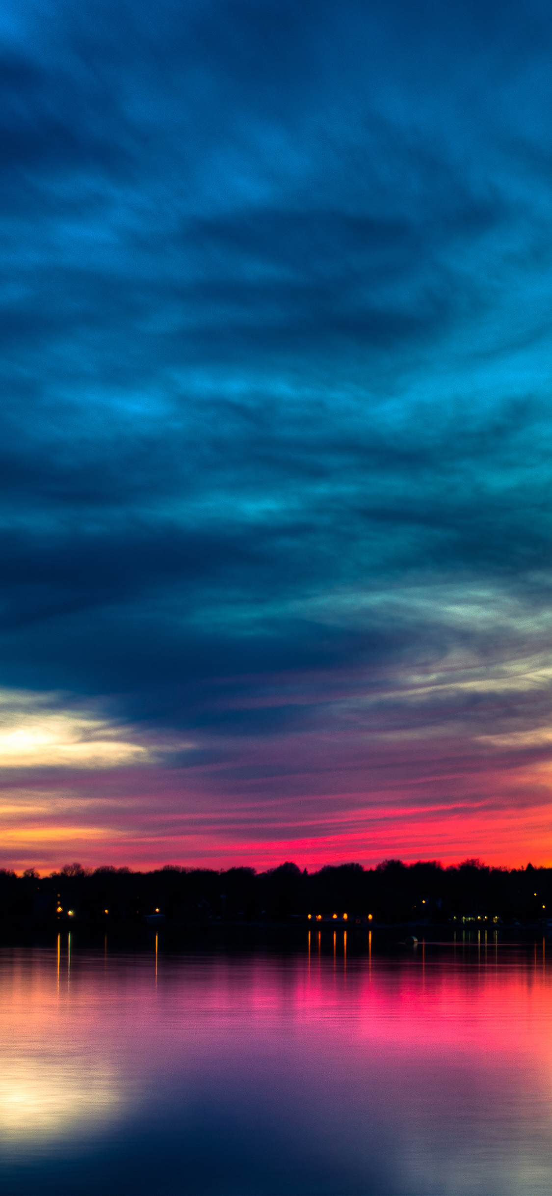 Обои цвет, вода, облако, гидроресурсы, атмосфера в разрешении 1125x2436