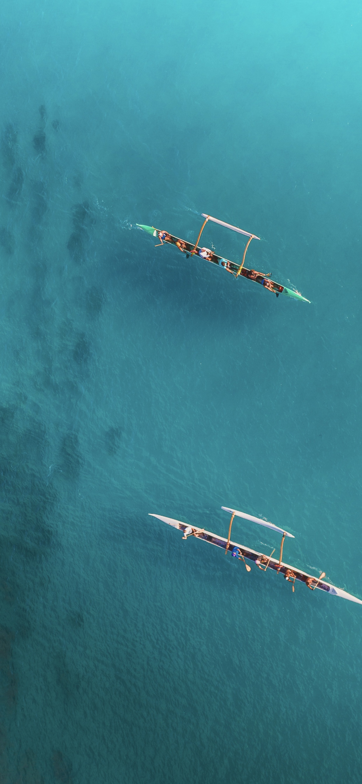 Обои самолет, полет, земля, вода, атмосфера земли в разрешении 1242x2688